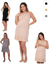 Camison de modal con encaje al tono en el escote, ganchos desmontables en hombro. Que sera