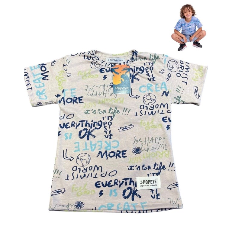 REMERA MANGA CORTA ESTAMPA GRAFITYS. POPEYE