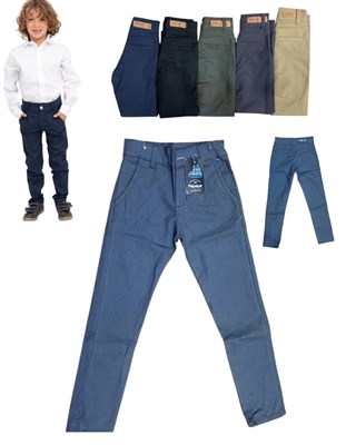PANTALON GABARDINA ELASTIZADA CON REGULADOR ADENTRO. COLORES: GRIS TOPO COLEGIAL - NEGRO - AZUL - CAMEL - BEIGE CLARO.  POPEYE