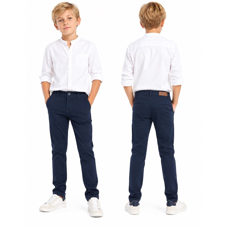 A3000 GRIS PANTALON GABARDINA ELASTIZADA  CON REGULADOR ADRENTRO. POPEYE