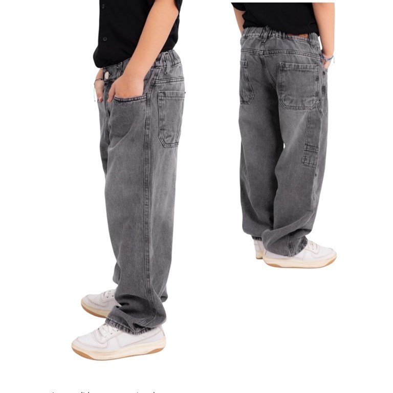 Jean baggi carpintero negro nevado. Popeye