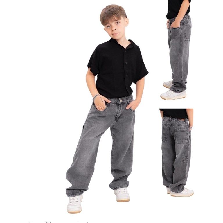 Jean baggi carpintero negro nevado. Popeye