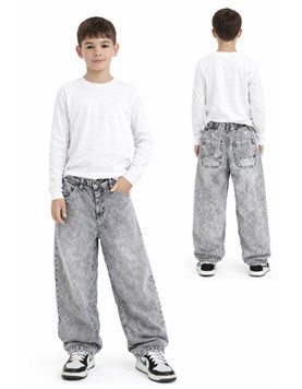 PANTALON JEAN NEGRO NEVADO SKATER. POPEYE