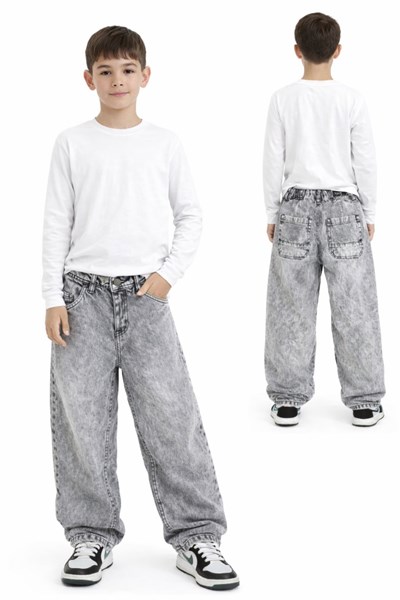 PANTALON JEAN NEGRO NEVADO SKATER. POPEYE