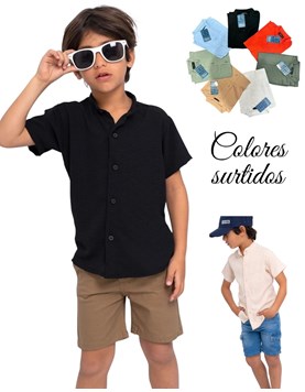CAMISA DE LINO CUELLO MAO. POPEYE