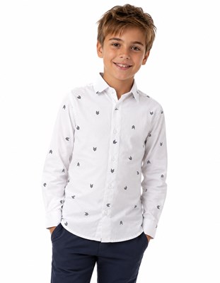 CAMISA MANG ALRGA ESTAMPA FLECHAS PARA NENE. POPEYE