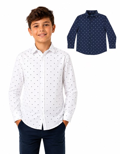 CAMISA MANGA LARGA ESTAMPA FLORCITAS. POPEYE