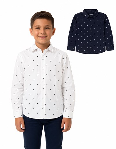 CAMISA MANGA LAGA  ESTAMPA ROMBO DOBLE PARA NENE. POPEYE