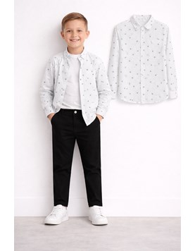 Camisas de nene manga larga estampa hojas.Popeye