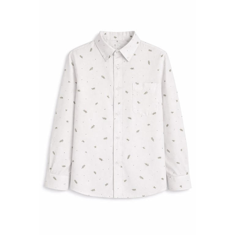 Camisa manga larga de nene hojitas y puntos.Popeye