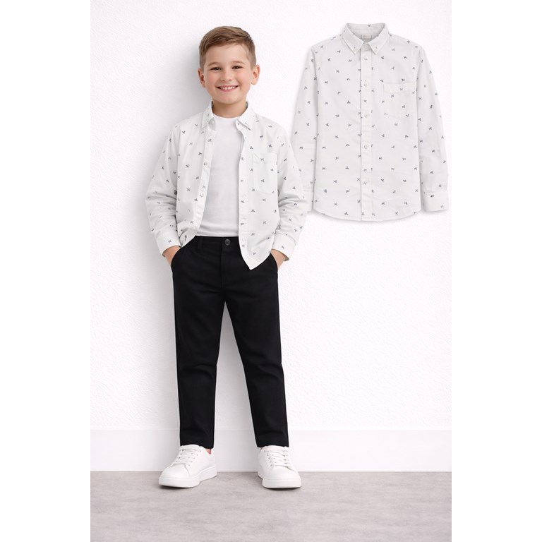 Camisa nene manga larga estampa tijeras.Popeye