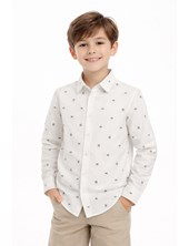 Camisa manga larga nene estampa lineas.Popeye