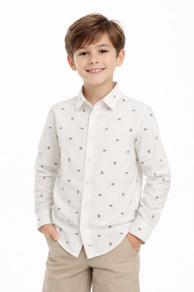 Camisa manga larga nene estampa lineas.Popeye