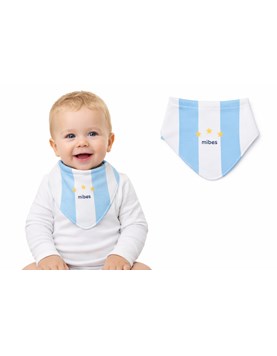 BABERO BANDANA SUBLIMADA MUNDIAL ARGENTINA. MI BES