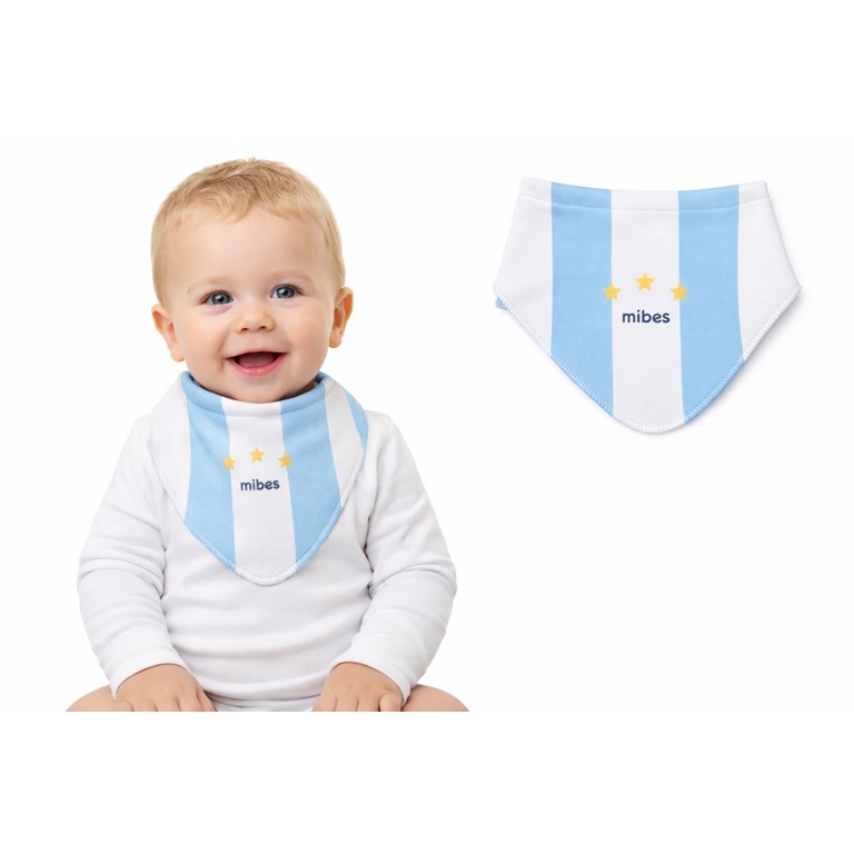 BABERO BANDANA SUBLIMADA MUNDIAL ARGENTINA. MI BES