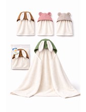 TOALLON CON CAPUCHA Y OREJITAS. MI BES