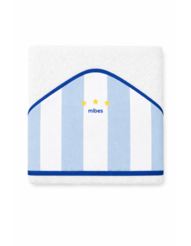 TOALLON CON CAPUCHA SUBLICADO MUNDIAL ARGENTINA. MI BES