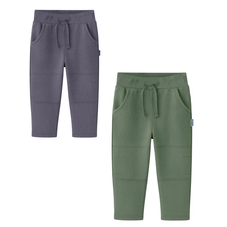PANTALON RUSTICO PARA BEBE CON BOLSILLOS Y PESPUNTE. BABY WAY