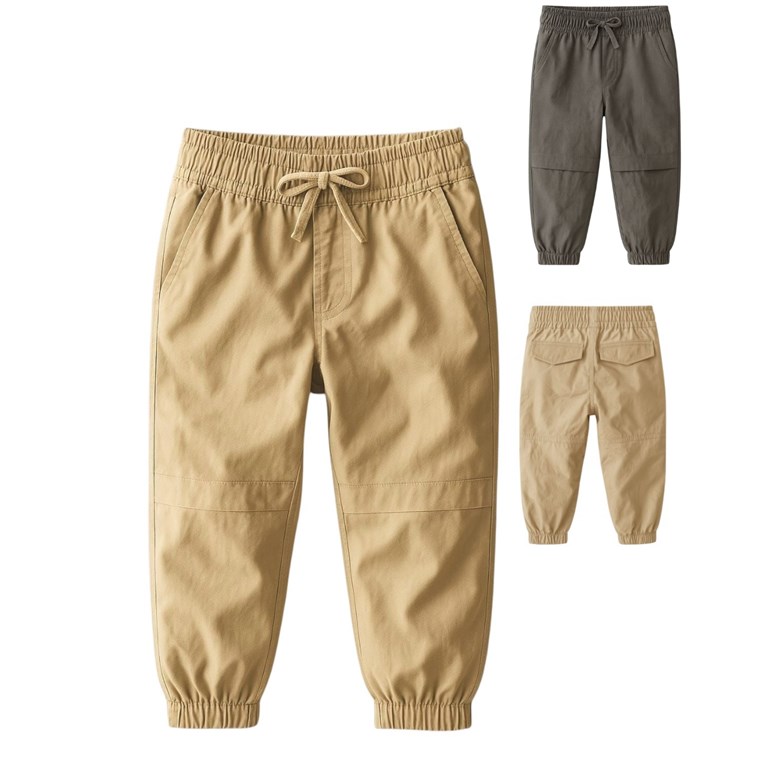PANTALON DE GABARDINA PARA BEBE CON BOLSILOS. BABY WAY
