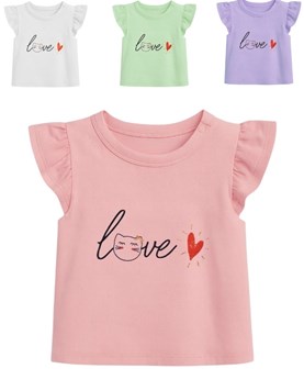 REMERA PARA BEBA MANGA CORTA ESTAMPA 'LOVE CAT'. BABY WAY