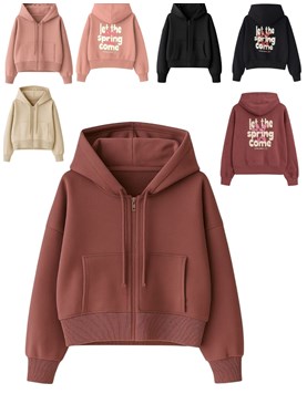 Campera rustica con estampa en espalda para nena.Baby way