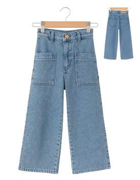 PANTALON JEAN OXFORD CON REGULADOR EN CINTURA. BABY WAY