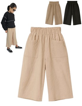 Pantalon palazzo pescador cotton texture para nena.Baby way