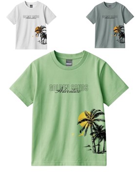 REMERA PARA NENE MANGA CORTA ESTAMPA 'GOLDEN SANDS' . BABY WAY