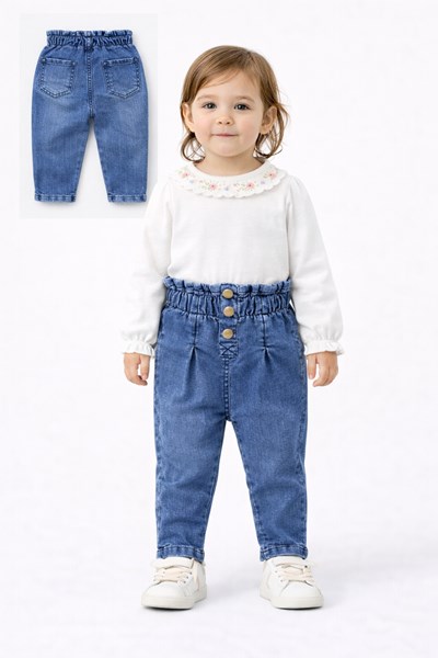 PANTALON DE JEAN DENIM PARA BEBA. BABY WAY