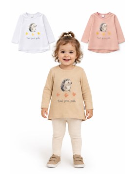 REMERA MANGA LARGA PARA BEBA ESTAMPA ANIMALITO. BABY WAY