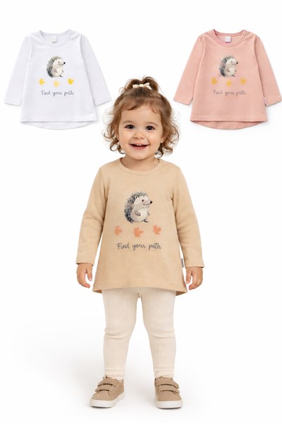 REMERA MANGA LARGA PARA BEBA ESTAMPA ANIMALITO. BABY WAY