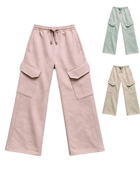 PANTALON DE FRISA DE NENA CARGO 'EXTRA WISW LEG'. BABY WAY