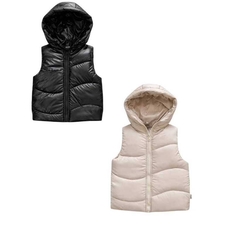 Chaleco de siré de nena con capucha. Baby Way