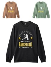 REMERA MANGA LARGA PARA NENE, ESTAMPA BASKETBALL. BABY WAY