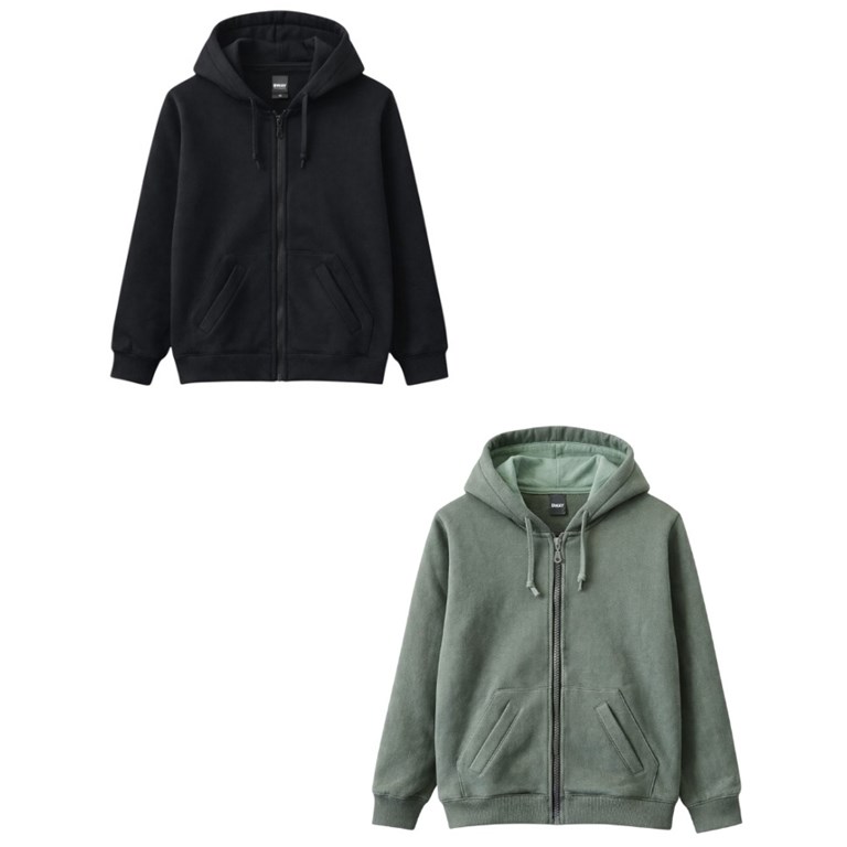 Campera de frisa de varón, con capucha, bolsillos y estampa en espalda. Baby Way