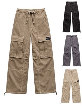 PANTALON DE GABARDINA 'PAPER TOUCH' UNISEX. BABY WAY