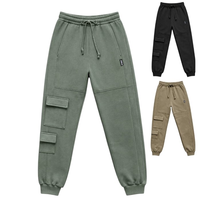 PANTALON DE FRISA CARGO PARA NENE. BABY WAY