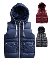 Chaleco de siré de varón, con bolsillos y tira de ajuste en capucha. Baby Way