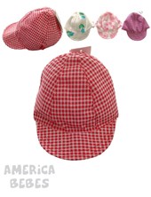 GORRA CON VISCERA NENA ESTAMPA RAYADA HOBBY