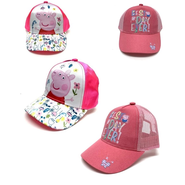 PEP1110 GORRO CON VISERA NENA ESTAMPADO PEPPA PIG DISNEY
