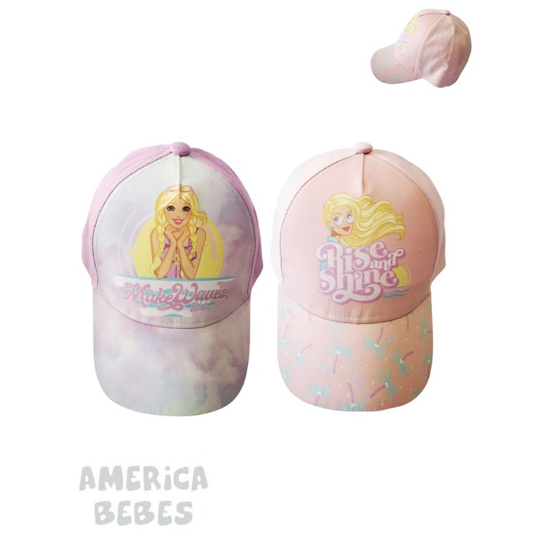 GORRO CON VISERA COMBINADO BARBIE MATEL DISNEY
