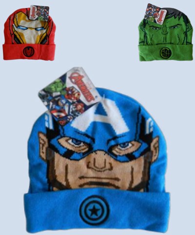 GORRO TEJIDO AVENGERS PARA VARON MOTIVOS::HULK CAPITAN AMERICA IRONMAN DISNEY