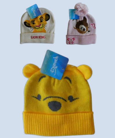 GORRO TEJIDO SURTIDO POOH BAMBI Y LION KING DISNEY