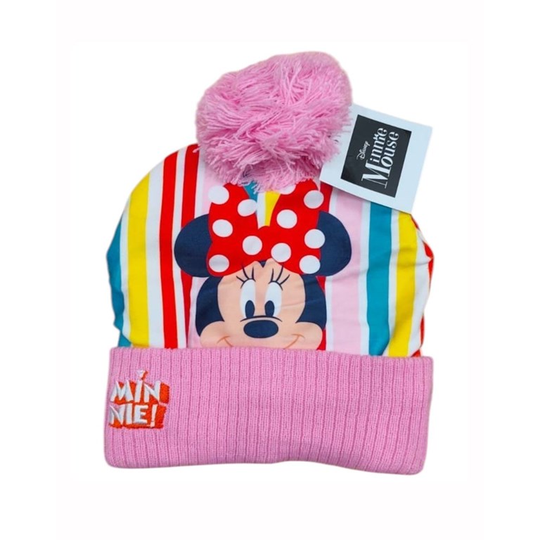 gorro minnie con pompon disney