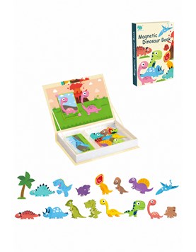 RM01 - ROMPECABEZAS MAGNETICO LIBRO DINOSAURIOS 64 PIEZAS. LOVE