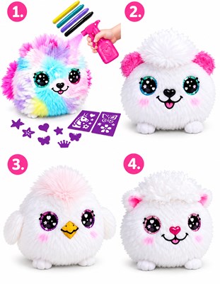 PI31 PELUCHE PARA PINTARCON AERÓGRAFO . INCLUYE 1 AERÓGRAFO, 4 COLORES Y PLANTILLAS. LOVE