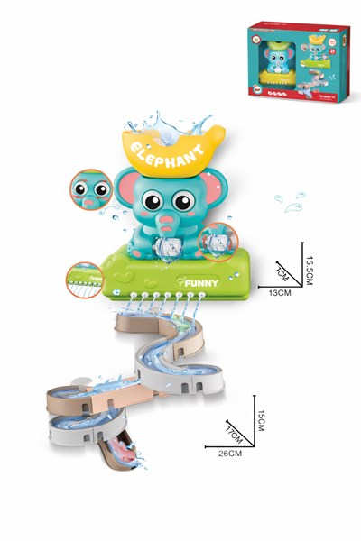 BX55 - TOBOGAN ELEFANTE PARA BAÑERA, CON SOPAPA PARA PARED. 24 PIEZAS. LOVE