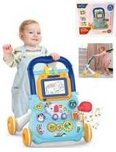 CM11 CAMINADOR CON DETALLES EN CELESTE, CON LUZ Y SONIDO, TABLERO DIDIDACTICO. LOVE