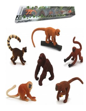 AN03R KIT 6 MINI MONOS DE LA SELVA. LOVE