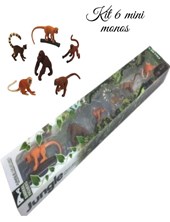 AN03 KIT 6 MINI MONOS DE LA SELVA. LOVE